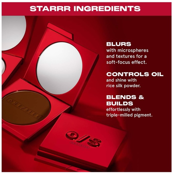 ONE/SIZE Red Compact Setting Powder - Picture 7 of 7